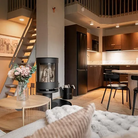 بيت للعطل Ruka Loft Kuukkeli, 2 Lift Passes Included *